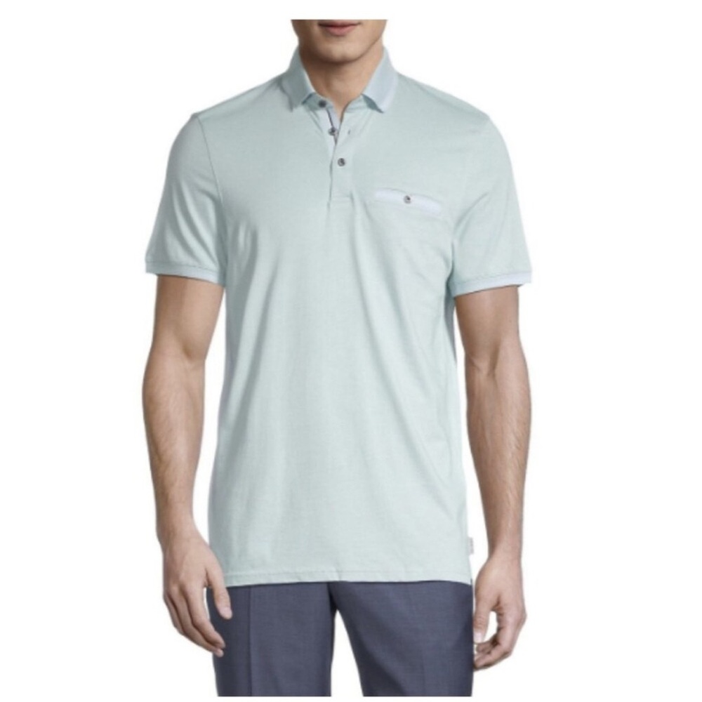 NEW Ted Baker Blue Polo Shirt Classic Style